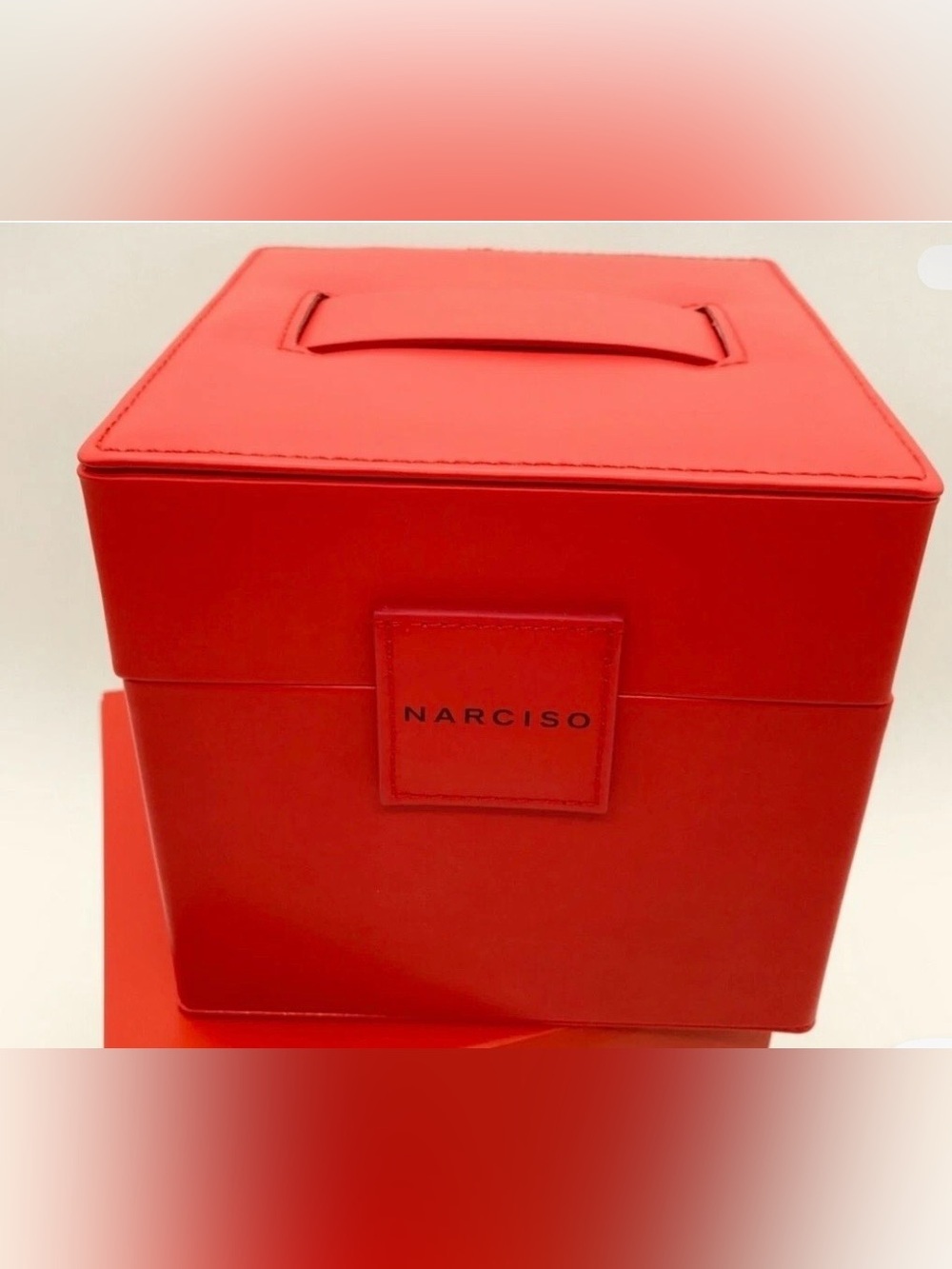 Narciso Rodriguez Red Leather Jewelry Case